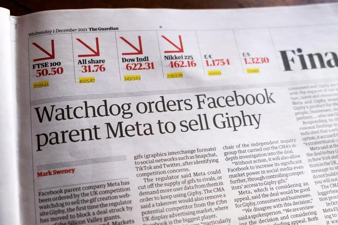 Facebook had been ordered to sell Giphy late last year.