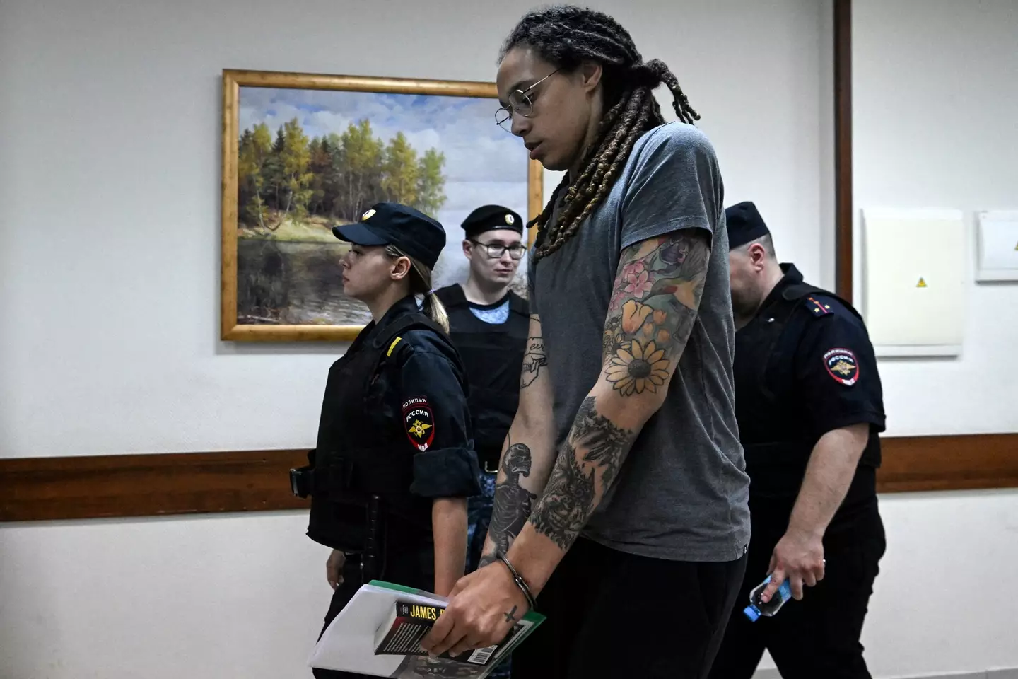 Griner was charged with illegal possession of cannabis (KIRILL KUDRYAVTSEV/AFP via Getty Images) 