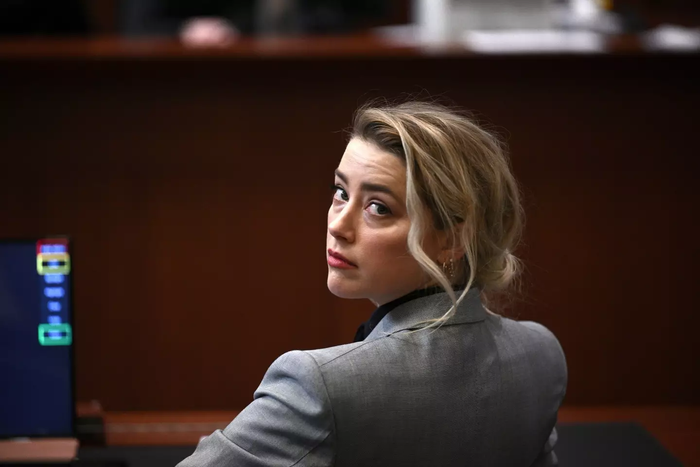 Amber Heard in court.