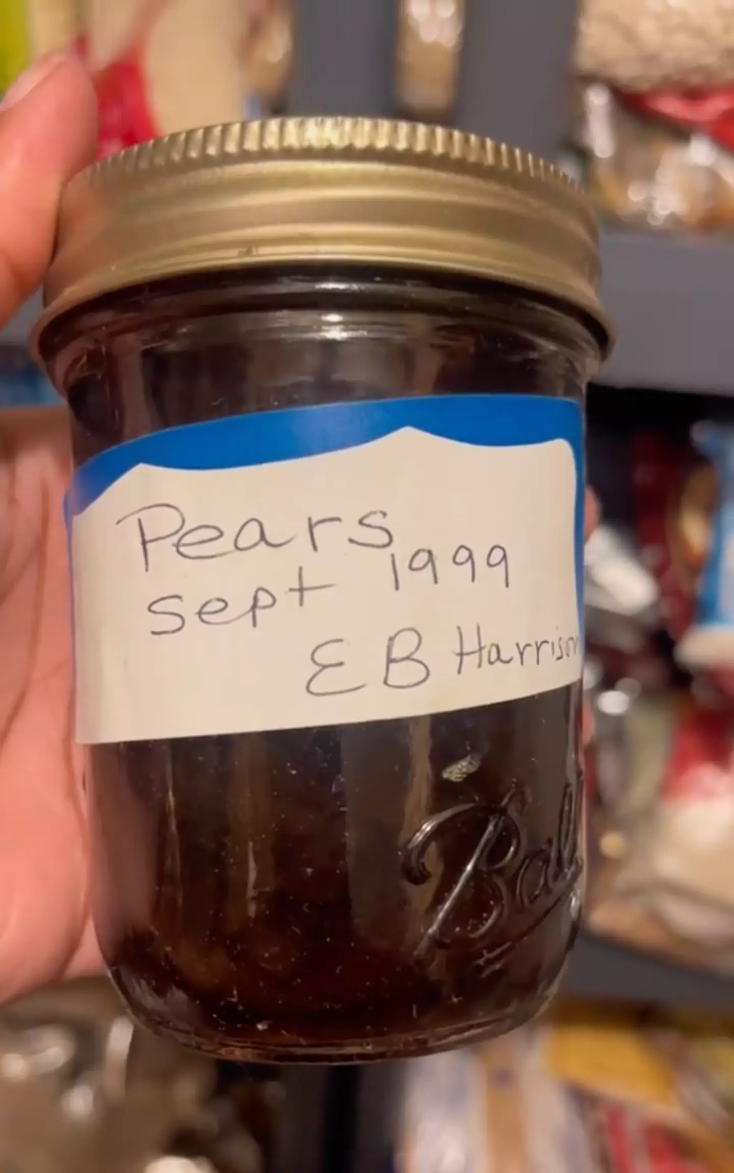 Please don't open those 24 year old pears.