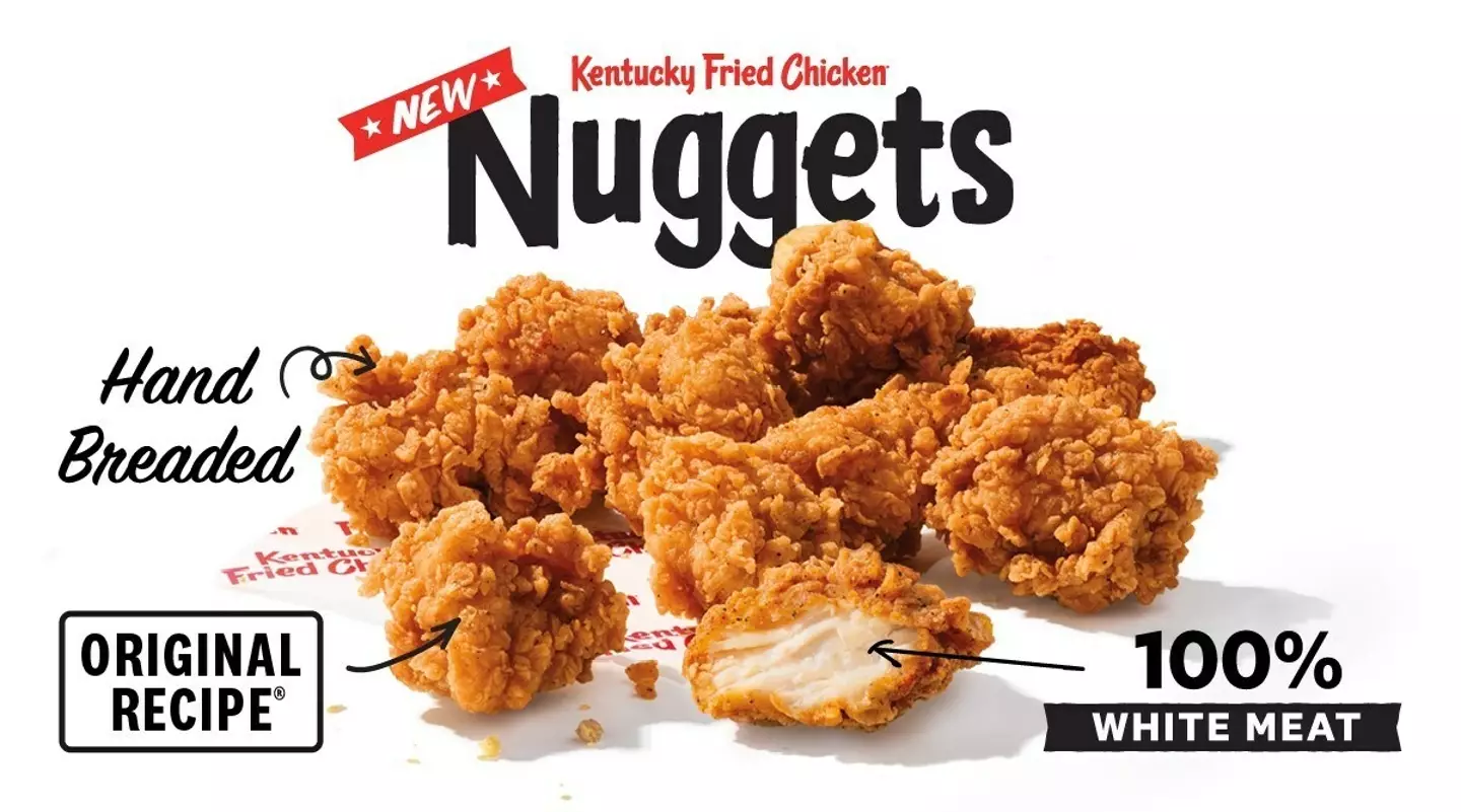 The KFC Nuggets come in various different box sizes.