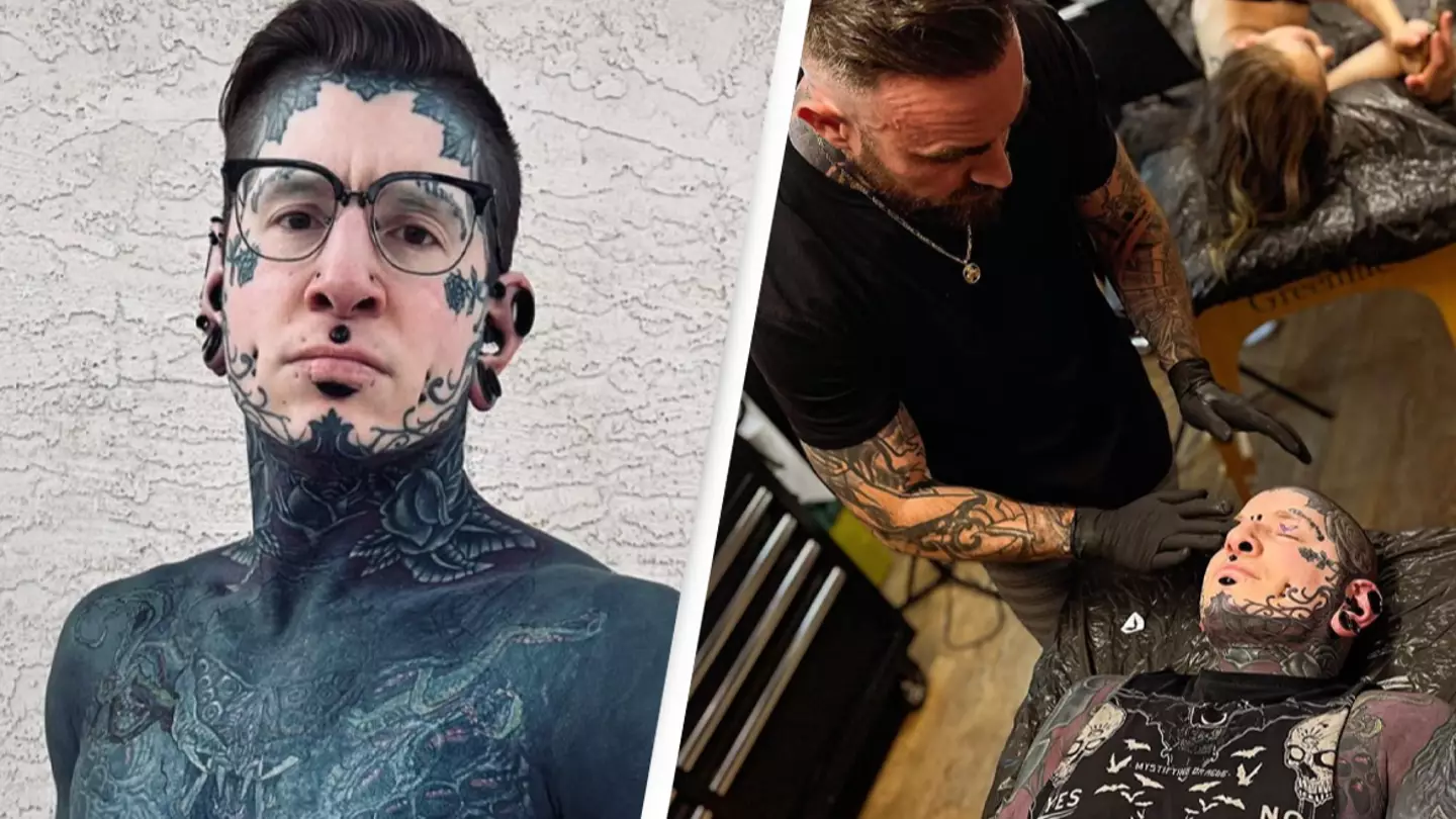 Man who's spent nearly $100k tattooing his body says inside his bum was most painful