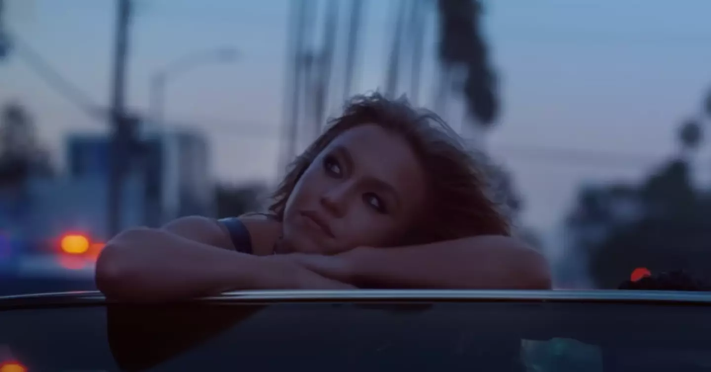 Sydney Sweeney stars in the music video for 'Angry'.