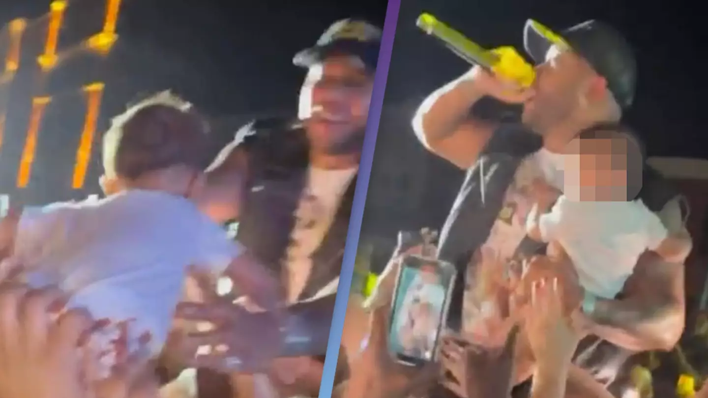 Woman sparks outrage after crowd surfing baby at Flo Rida concert
