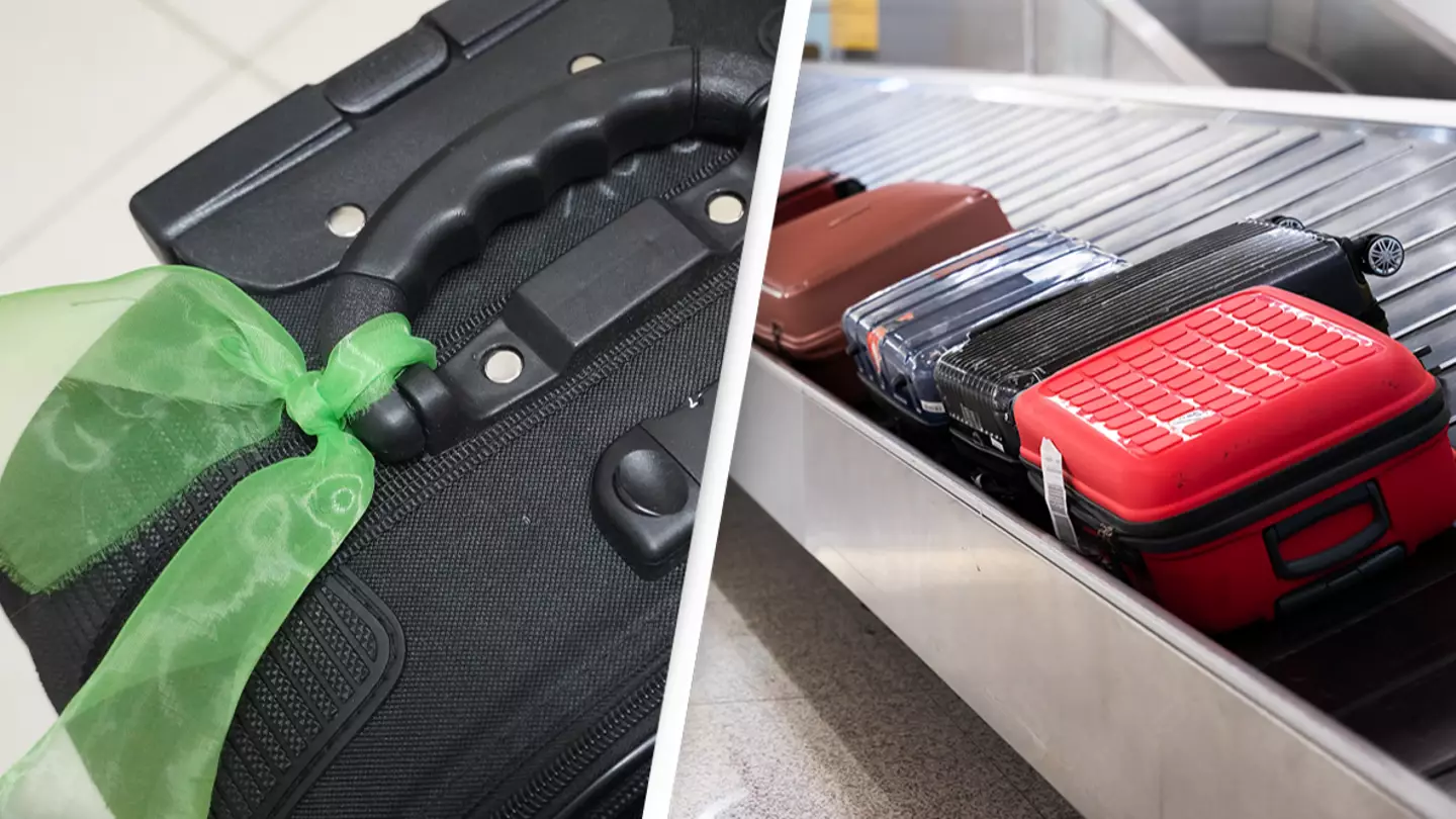 Baggage handler warns passengers against tying ribbons to their suitcases