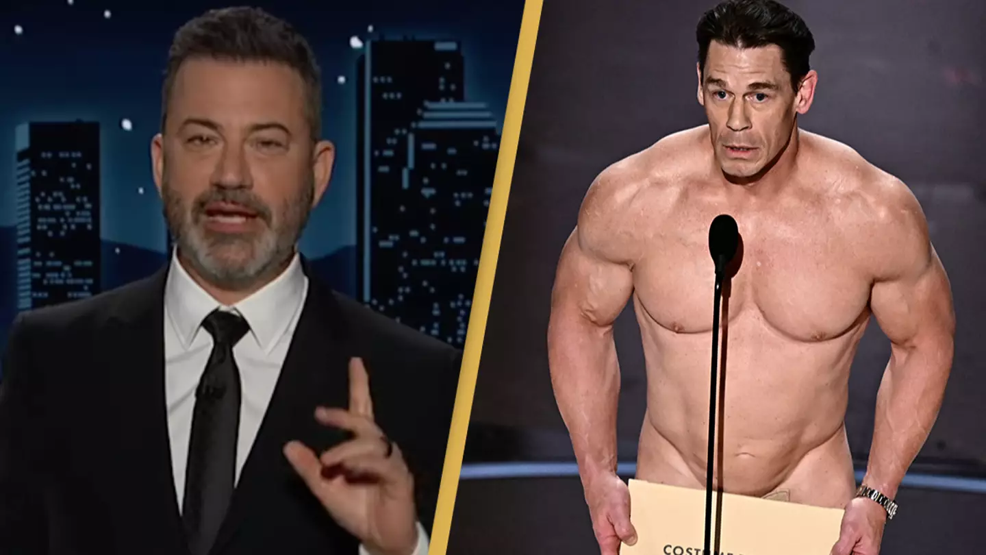 Jimmy Kimmel explains why John Cena’s naked appearance on Oscars stage almost didn't happen