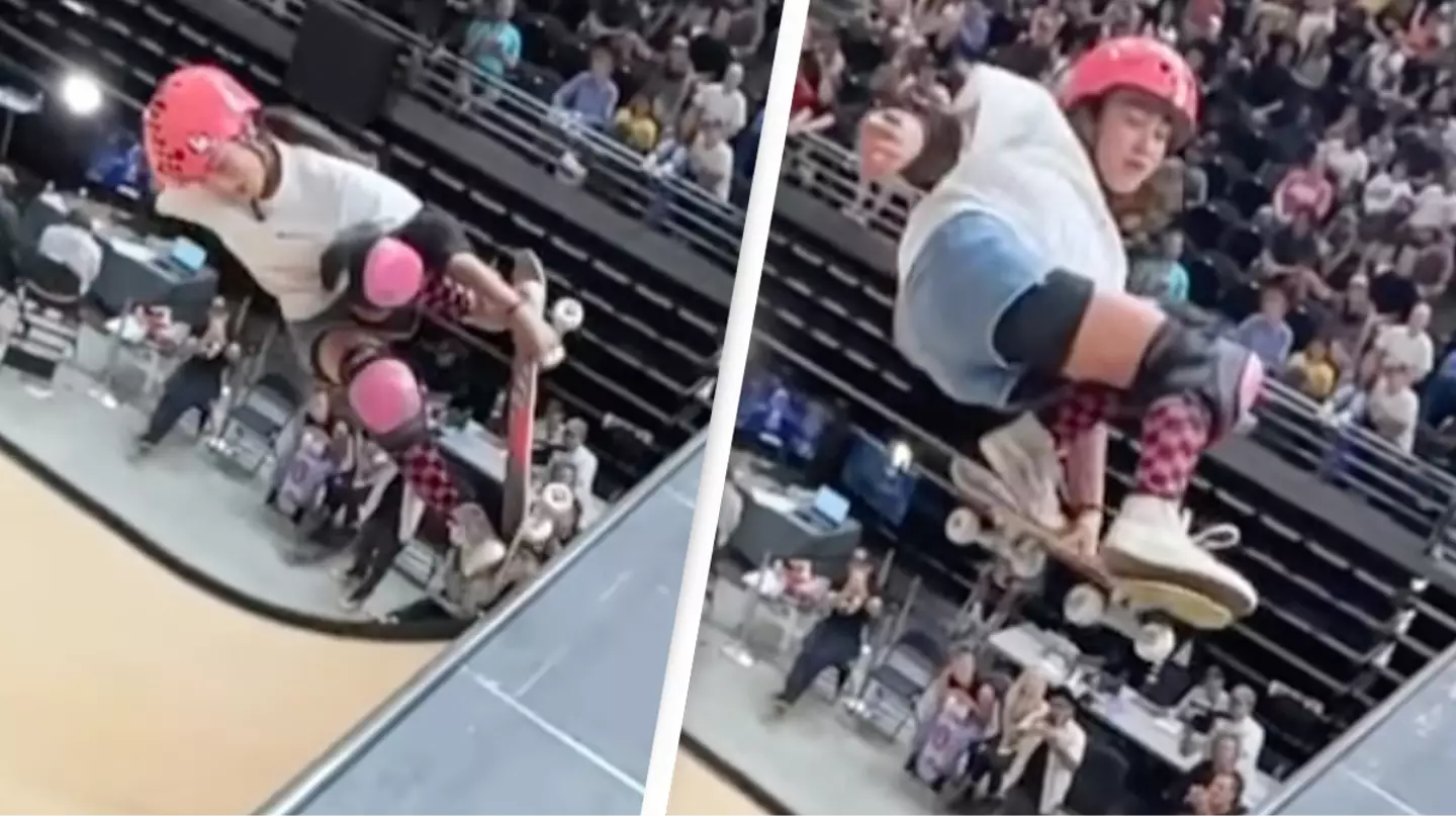 13-year-old skateboarder becomes first woman in history to land 720
