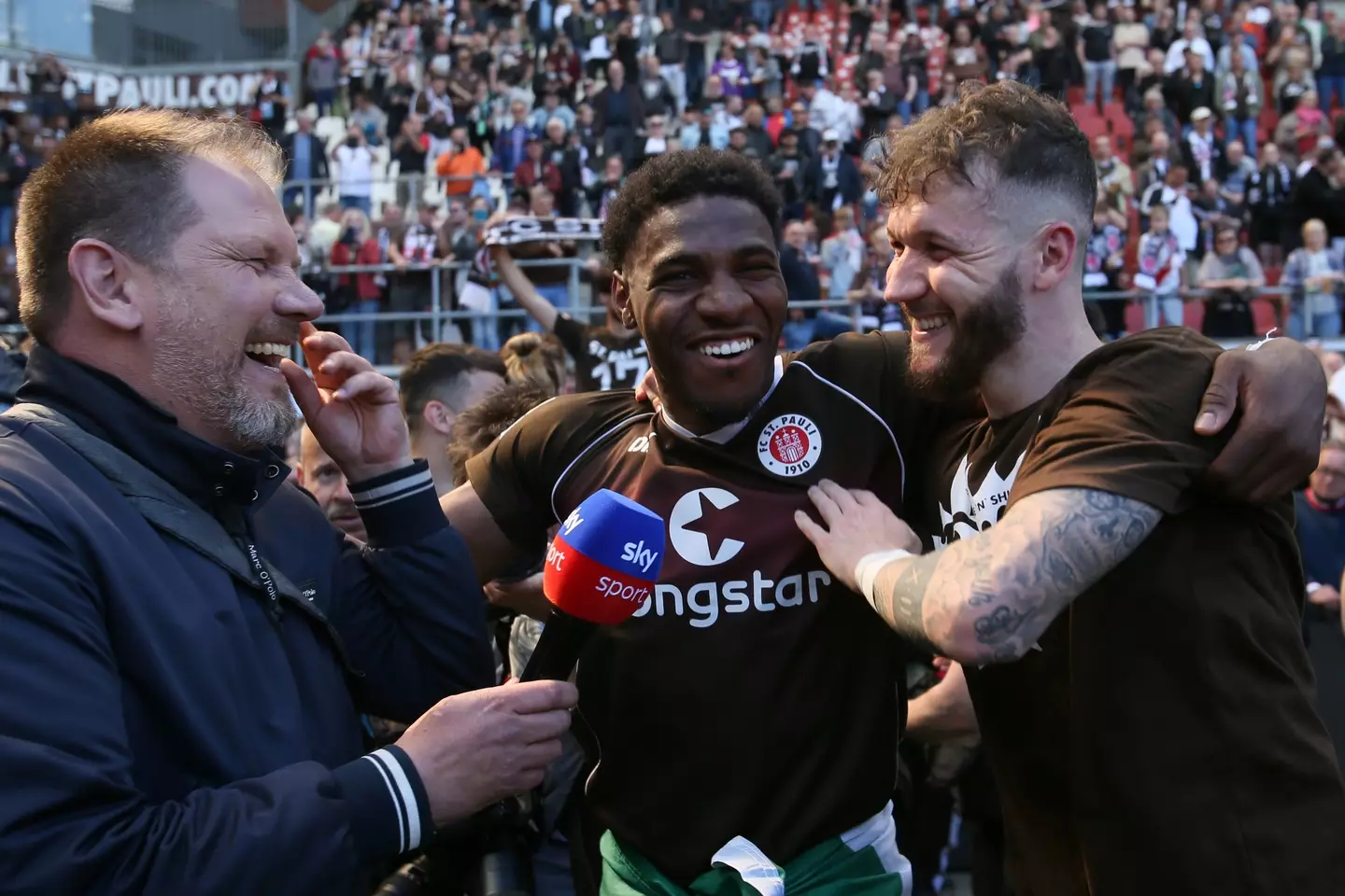 Afolayan's brace against VfL Osnabruck secured promotion to the Bundesliga. [Getty]