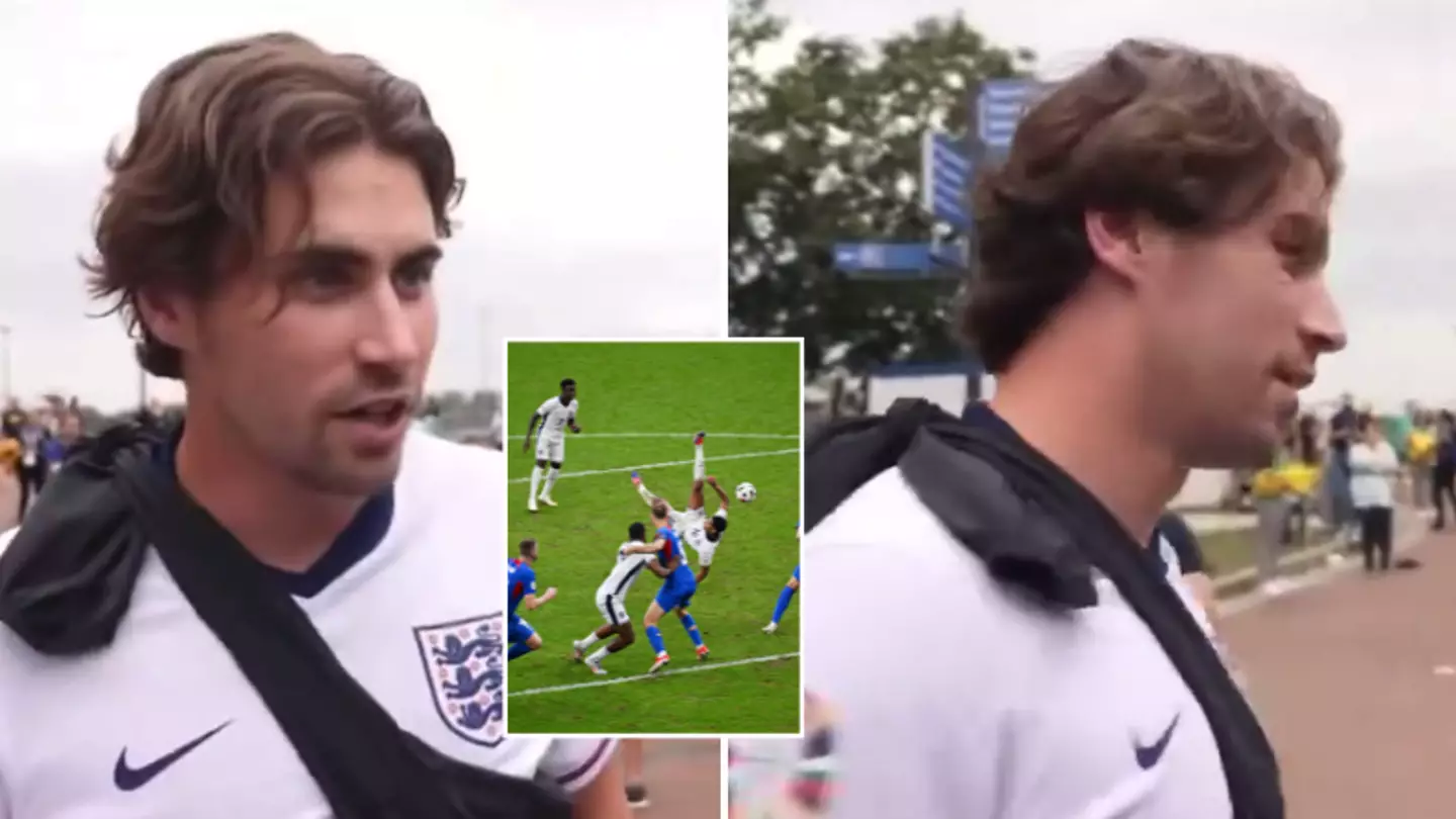 England fan's bizarre reaction after learning Jude Bellingham had scored just as he left ground