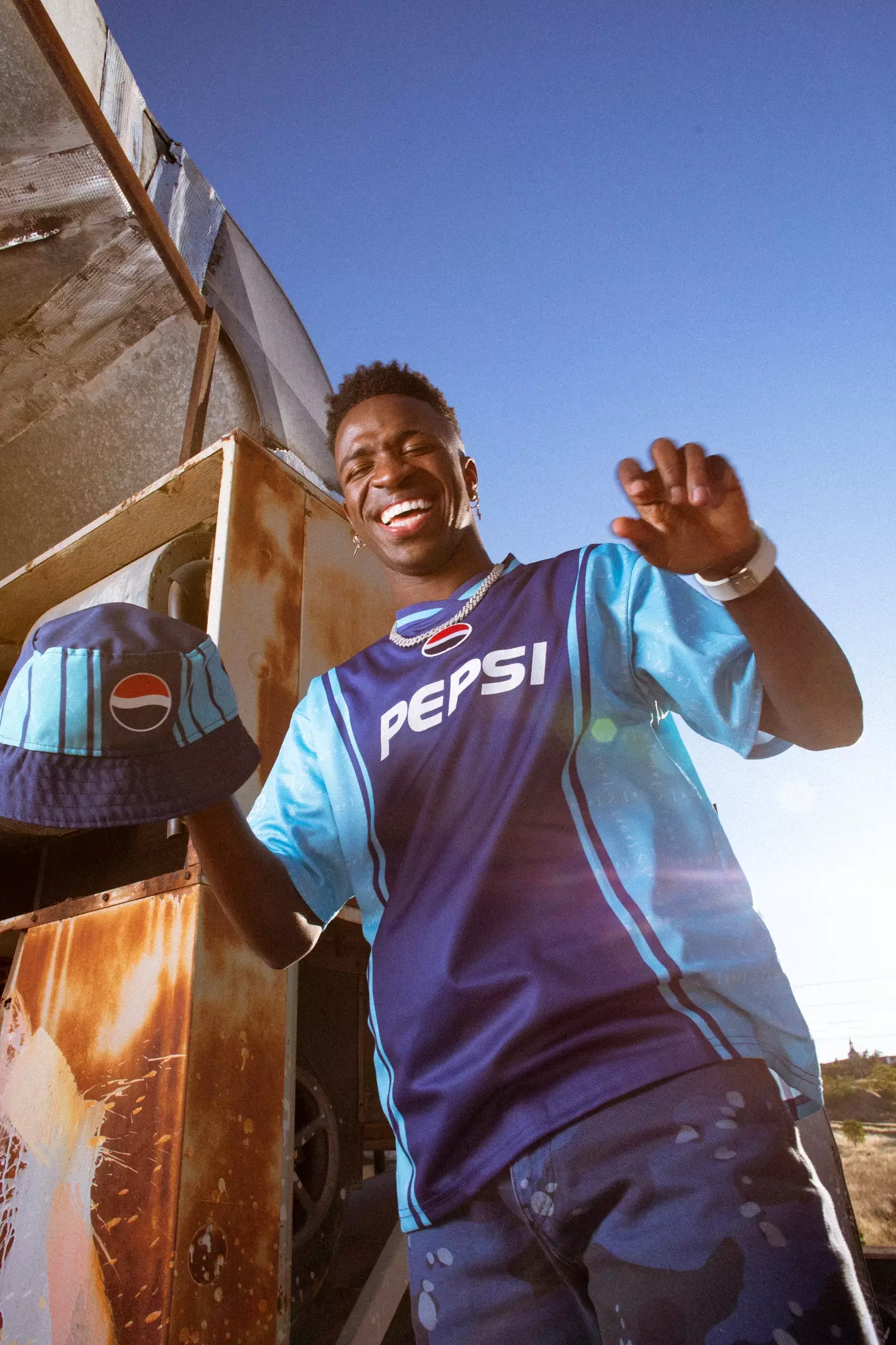Vinicius has been unveiled as the latest brand ambassador for Pepsi MAX (Image: Pepsi MAX)