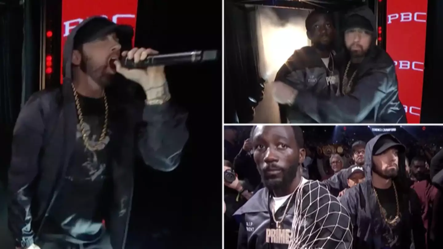 Terence Crawford walked out with Eminem during ‘greatest ring walk ever’