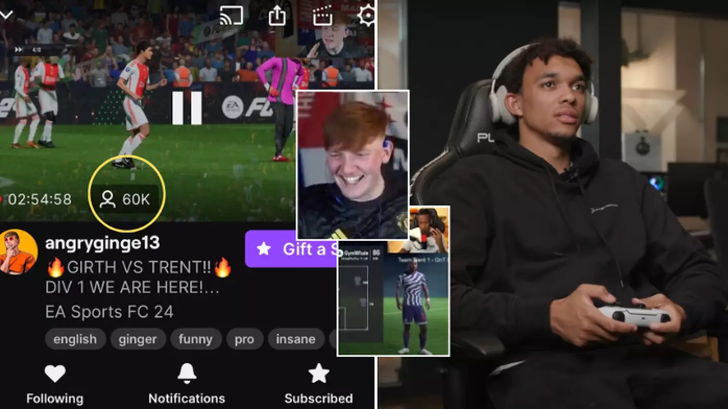 60,000 people tuned in to watch Trent Alexander-Arnold play pro clubs against streamers and it was chaos