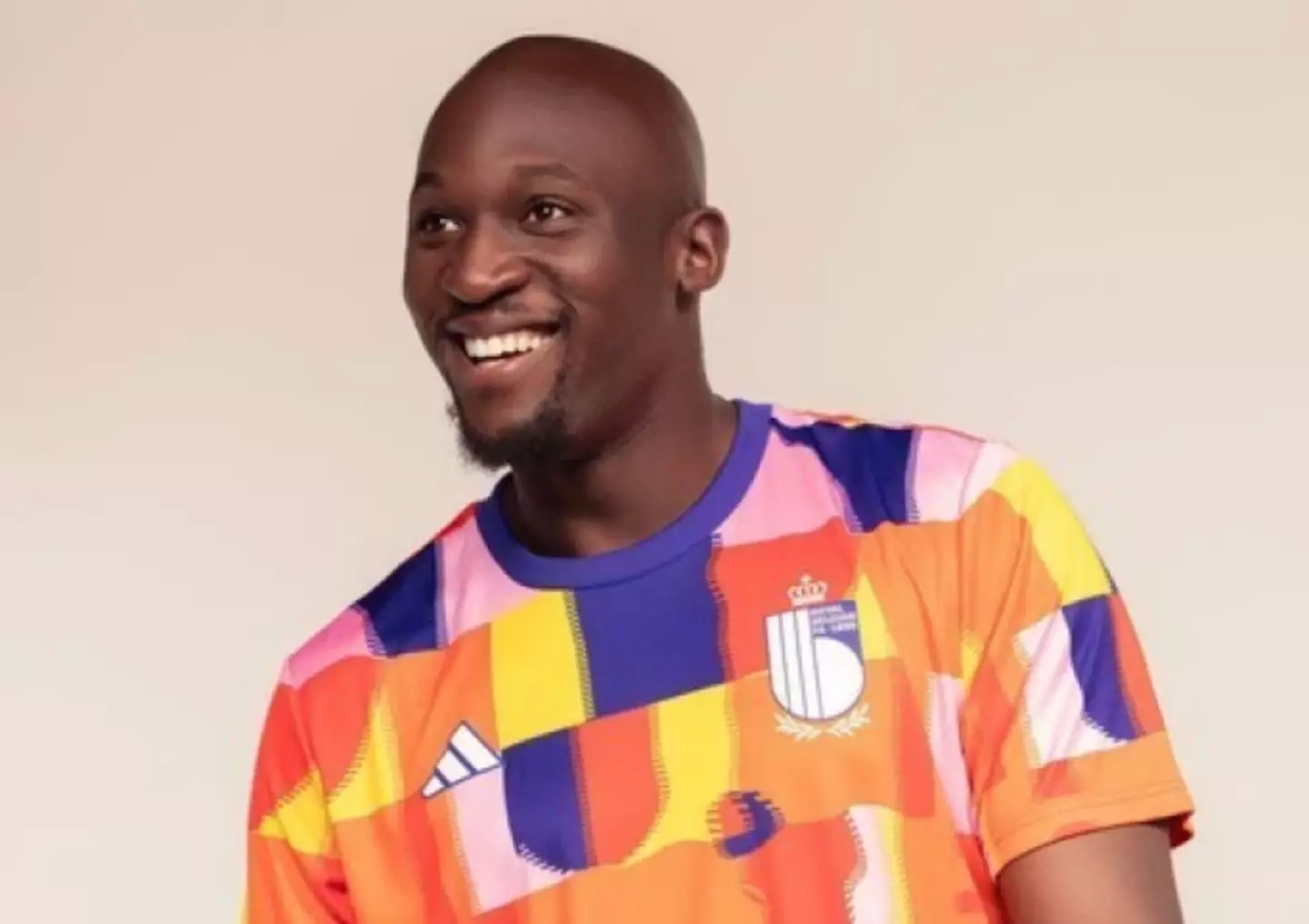 Romelu Lukaku in the shirt, developed by Adidas. (Image
