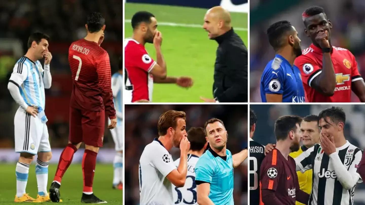 The real reason why footballers cover their mouths when speaking to each other has been explained