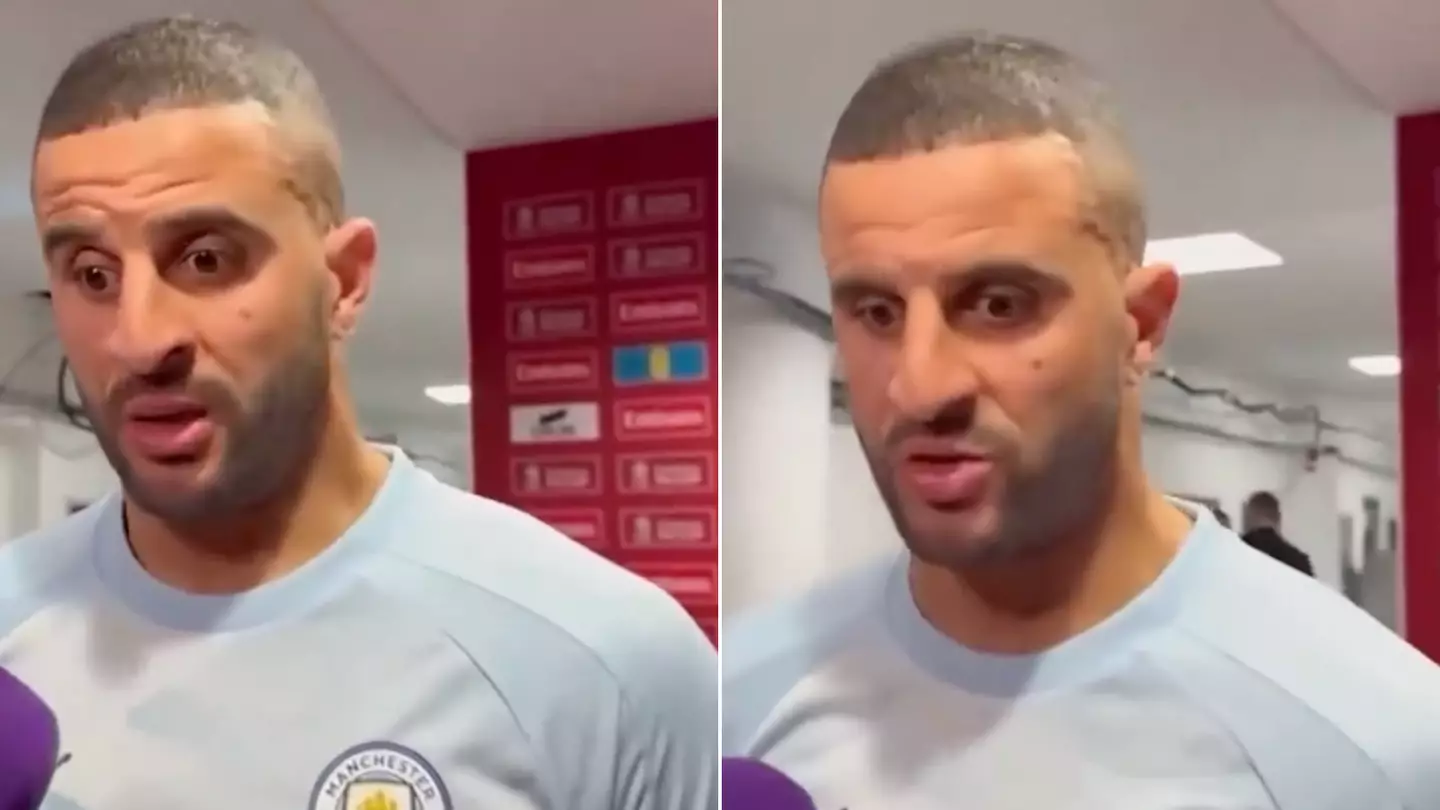 Man City captain Kyle Walker praised for interview after losing FA Cup final to Man United