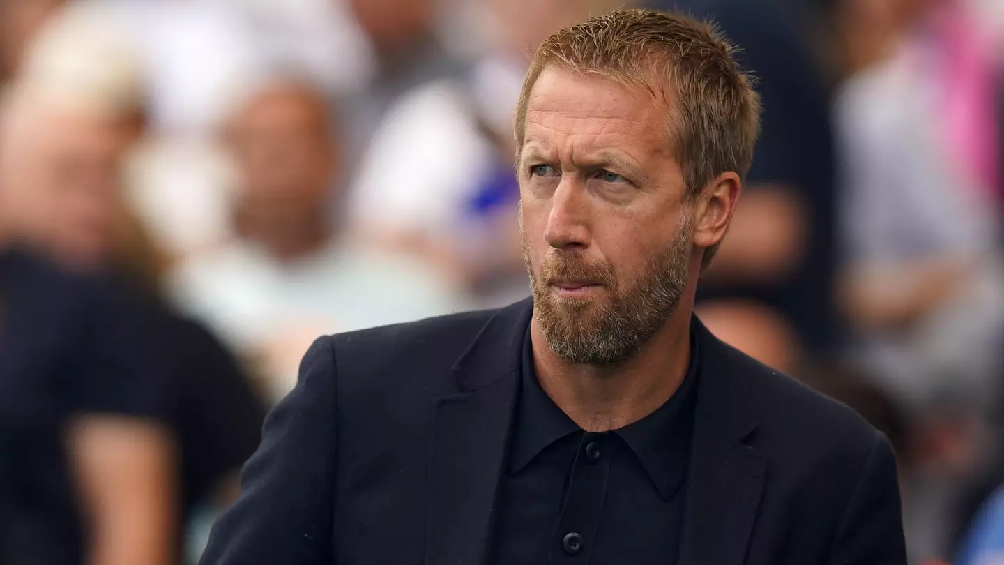 Graham Potter during a Premier League match at the AMEX Stadium. (Alamy)