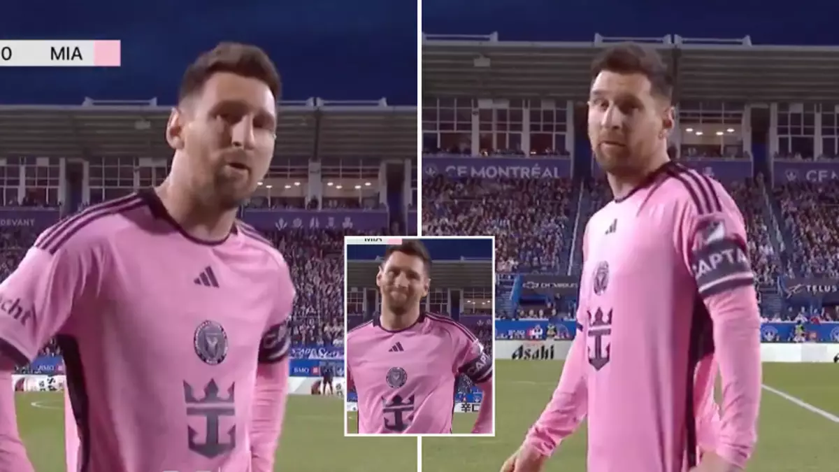 Lionel Messi makes his feelings clear live on TV about a bizarre new MLS rule during the middle of a match