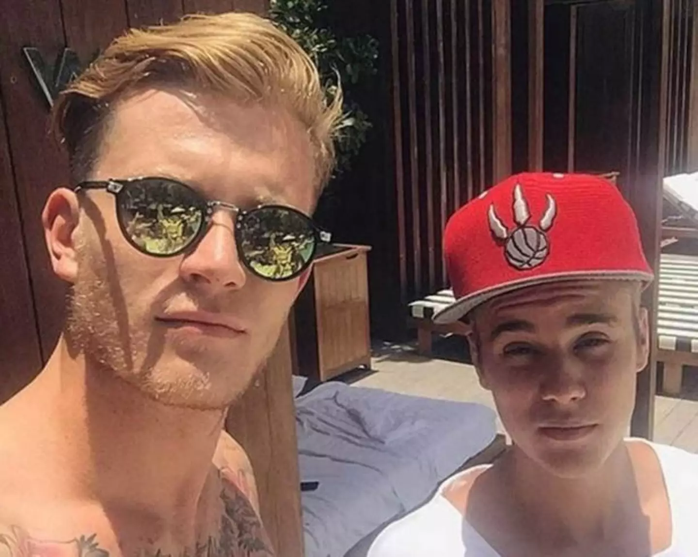Karius and Bieber pictured together. (Image