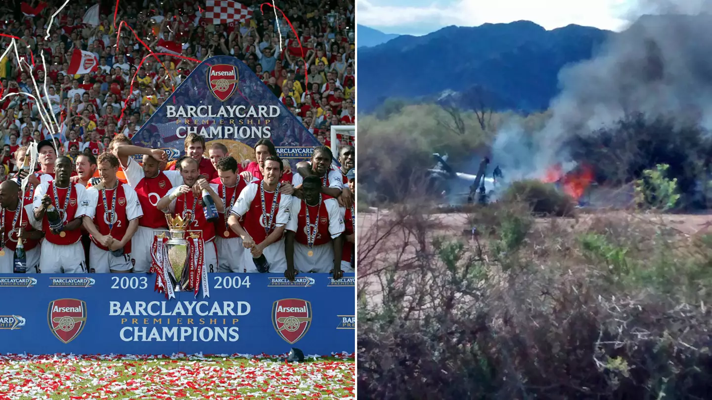 Arsenal's 'forgotten' Invincible narrowly escaped fatal helicopter crash that killed 10 people on reality TV show