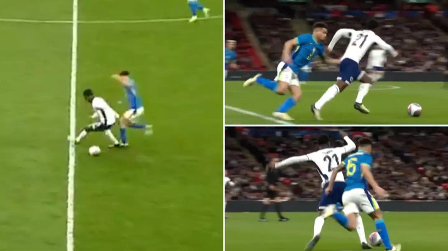 Kobbie Mainoo moment four minutes into his England debut goes viral