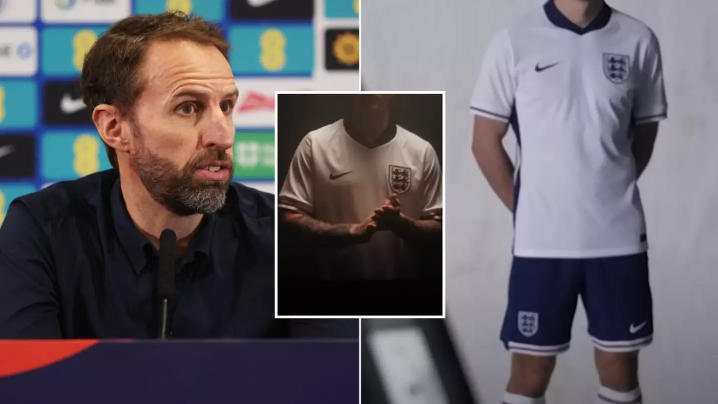 England star snubbed by Gareth Southgate in the Euro squad awkwardly still has to pose in the team's new gear