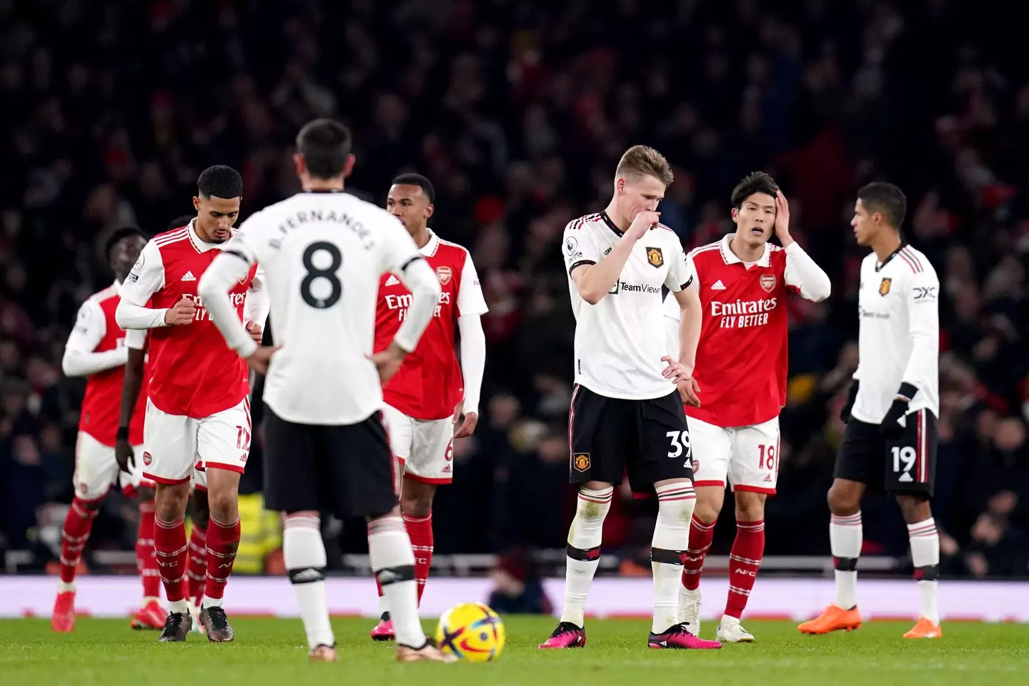 McTominay was criticised after the loss to Arsenal. Image: Alamy