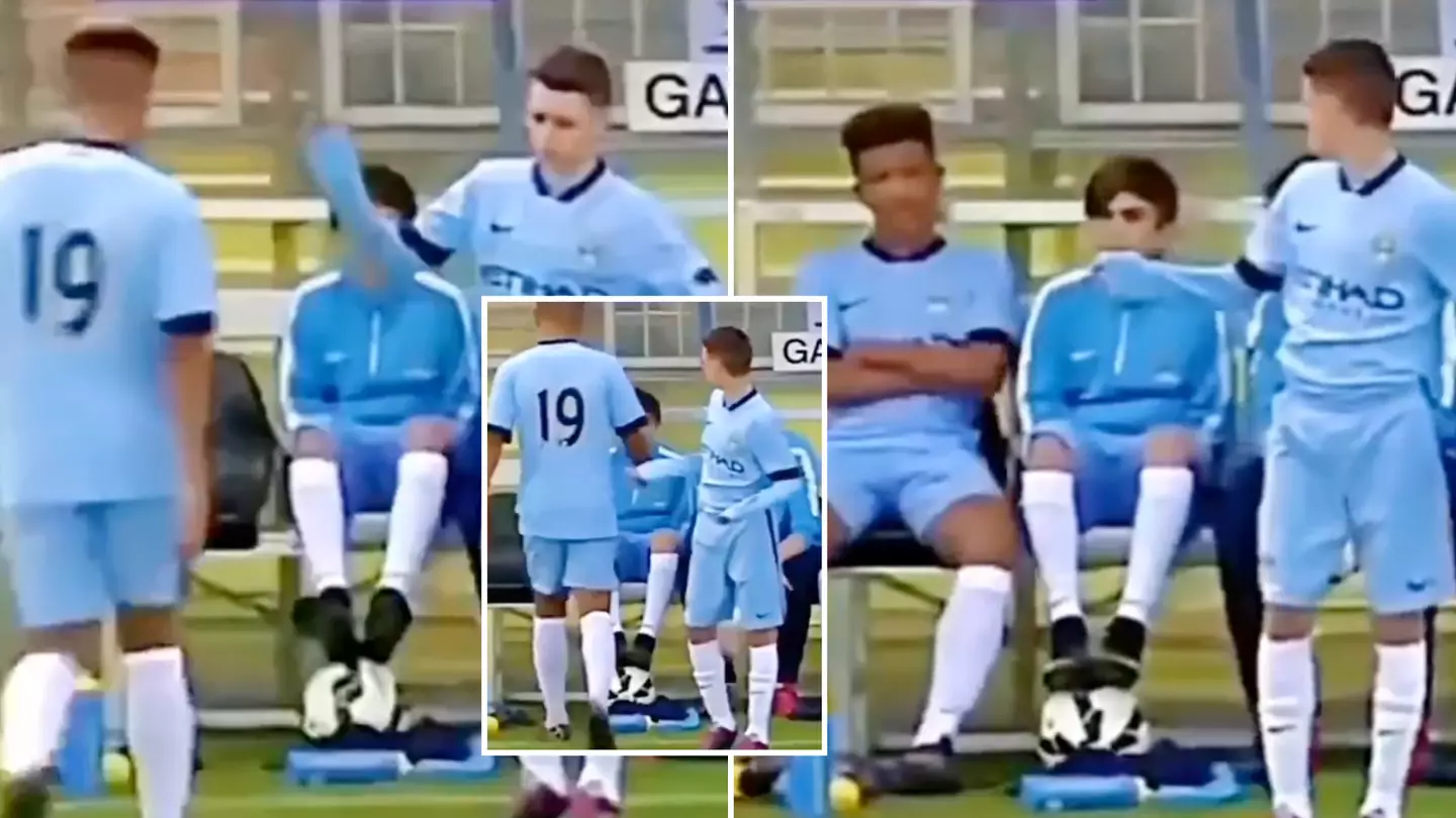Footage of Jadon Sancho and Phil Foden in Man City youth team sums up their mentalities, explains the difference between them