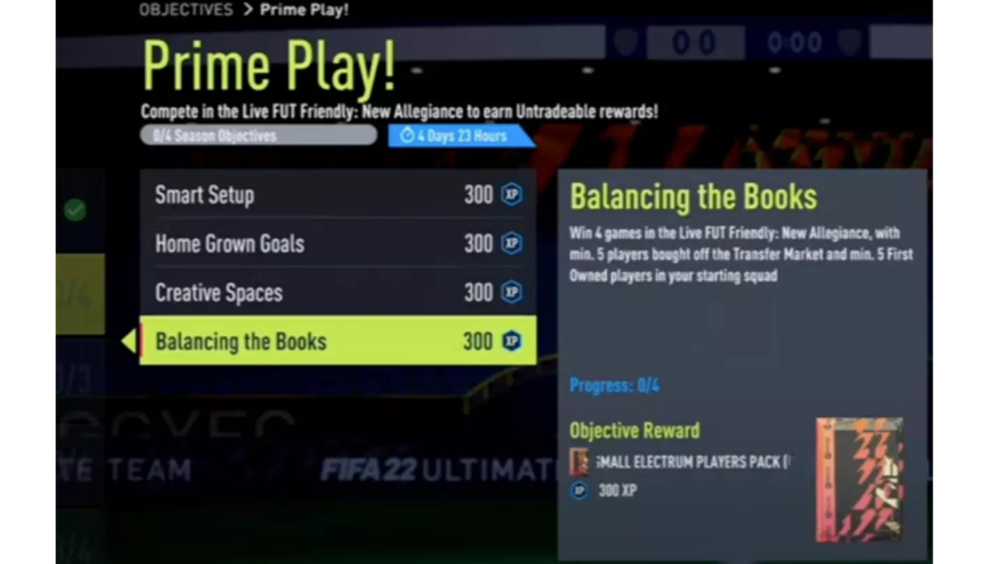 How To Complete FIFA 22 Prime Play Objectives
