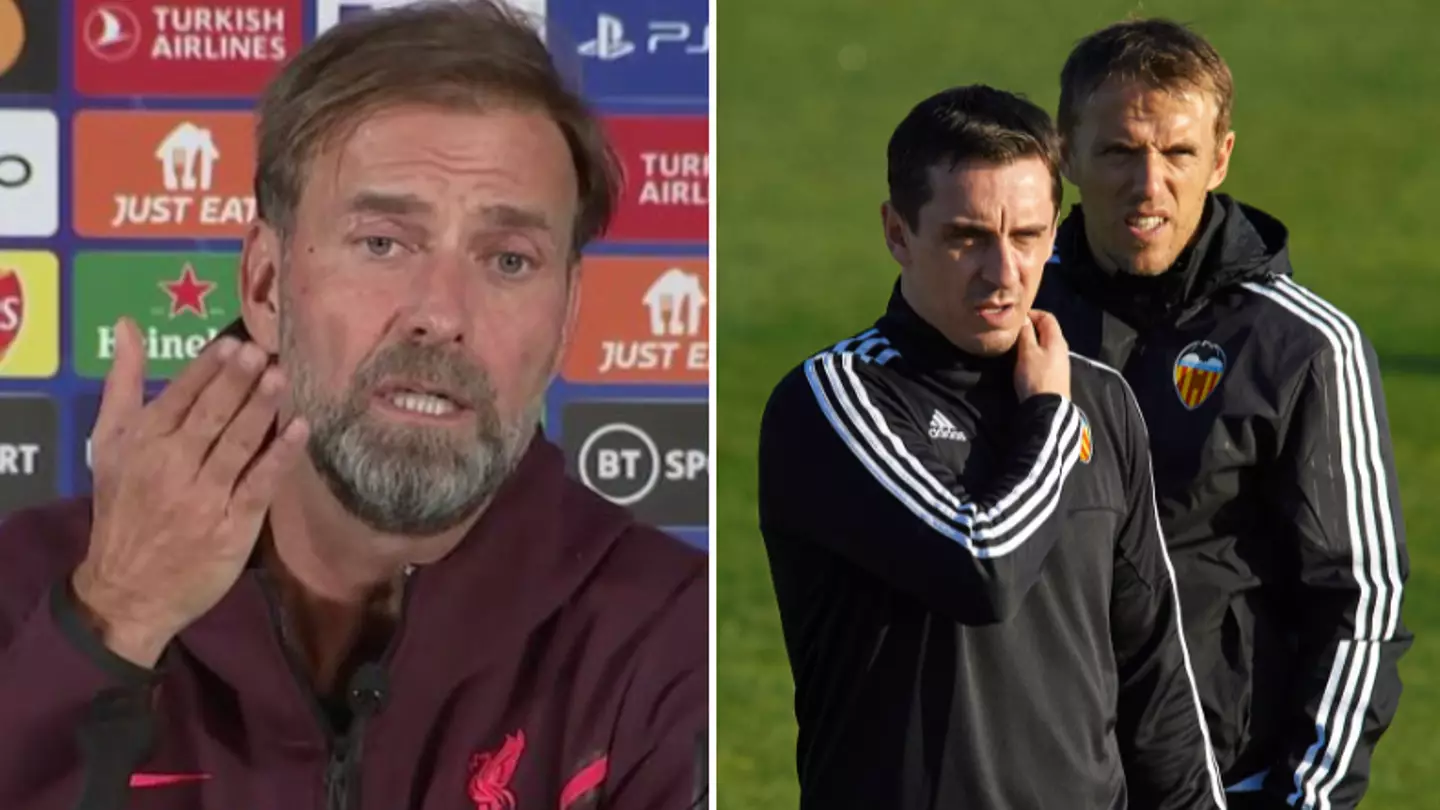 Jurgen Klopp blasted ex-Manchester United duo Gary and Phil Neville over Liverpool flop criticism