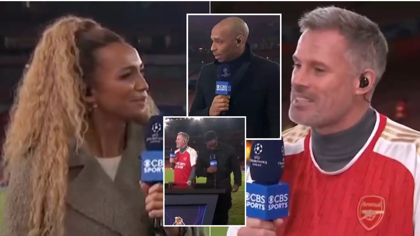 Fans calling for Jamie Carragher 'to be sacked' by CBS after Kate Abdo joke went 'too far'