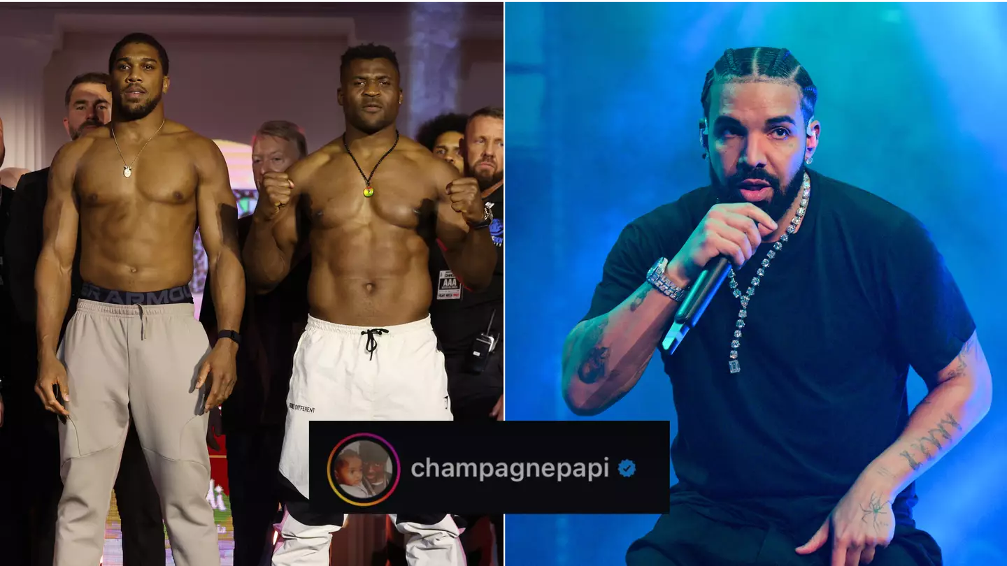 Drake places massive bet on Anthony Joshua vs Francis Ngannou result as fans fear 'curse' will strike again