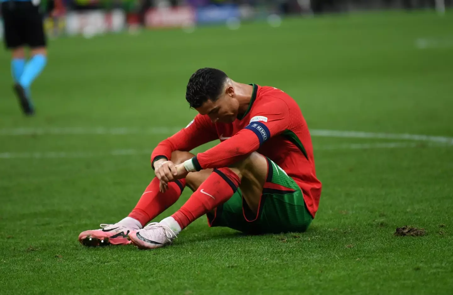 Ronaldo cried after missing a spot-kick against Slovenia (Getty)