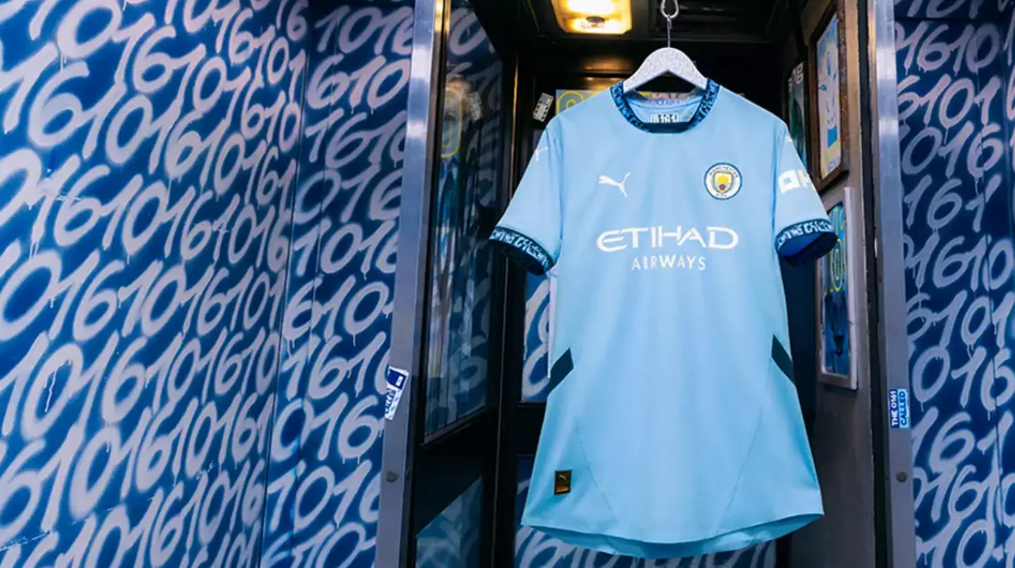 Man City dropped its new home kit this morning.