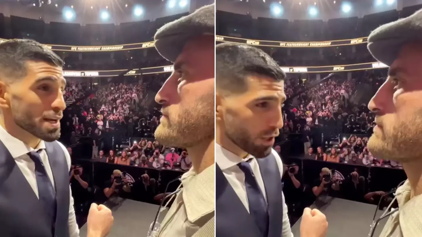 Fans shocked by what Ilia Topuria said to Alexander Volkanovski at UFC 298 face-off