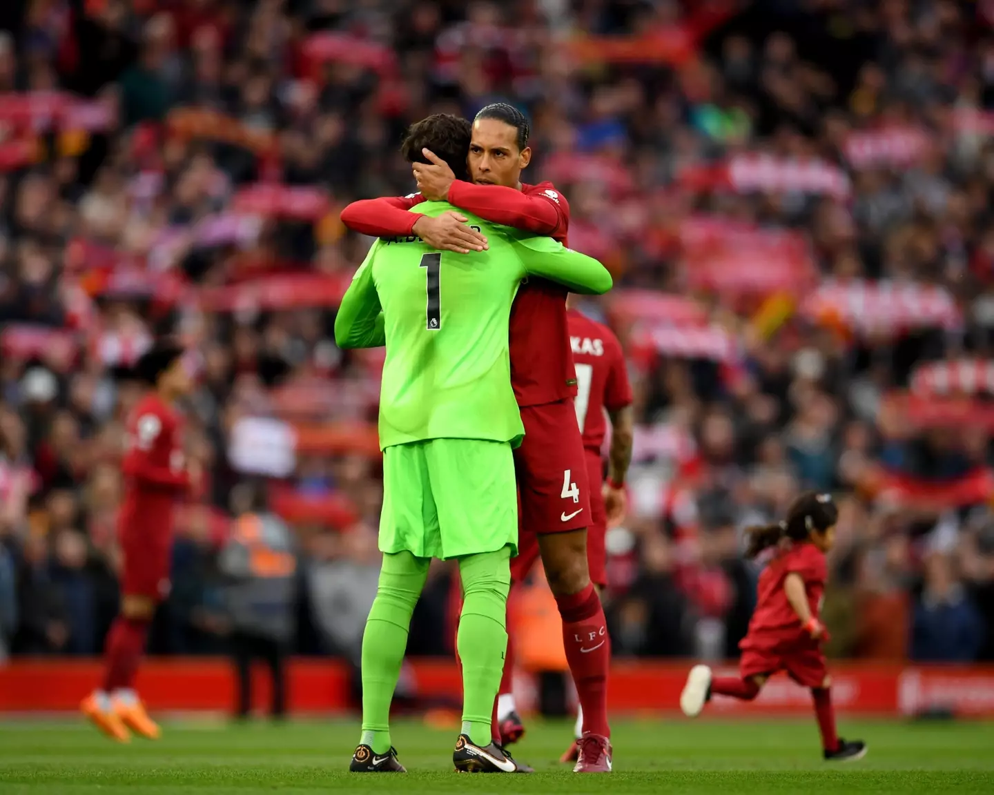 Alisson and Van Dijk make up part of the defence. Image: Alamy