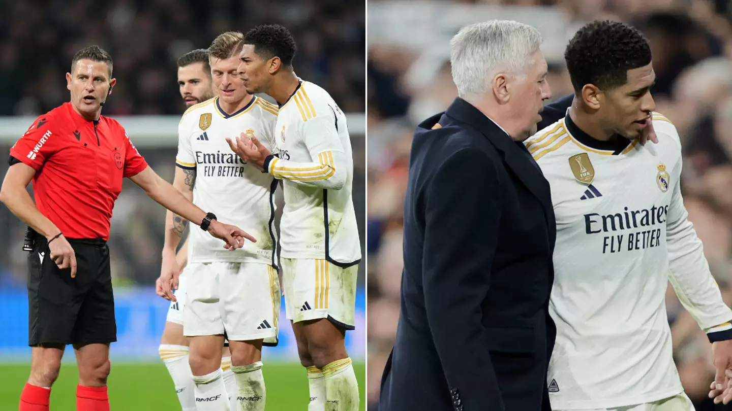 Carlo Ancelotti forced to substitute Jude Bellingham 'after La Liga ref kept repeating four-word phrase'
