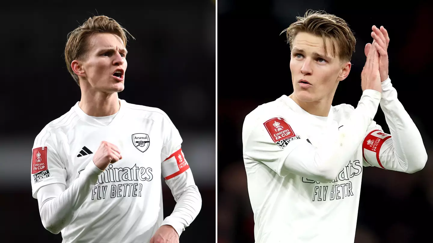 Martin Odegaard suffered embarrassing moment when trying to rally Arsenal fans against Liverpool