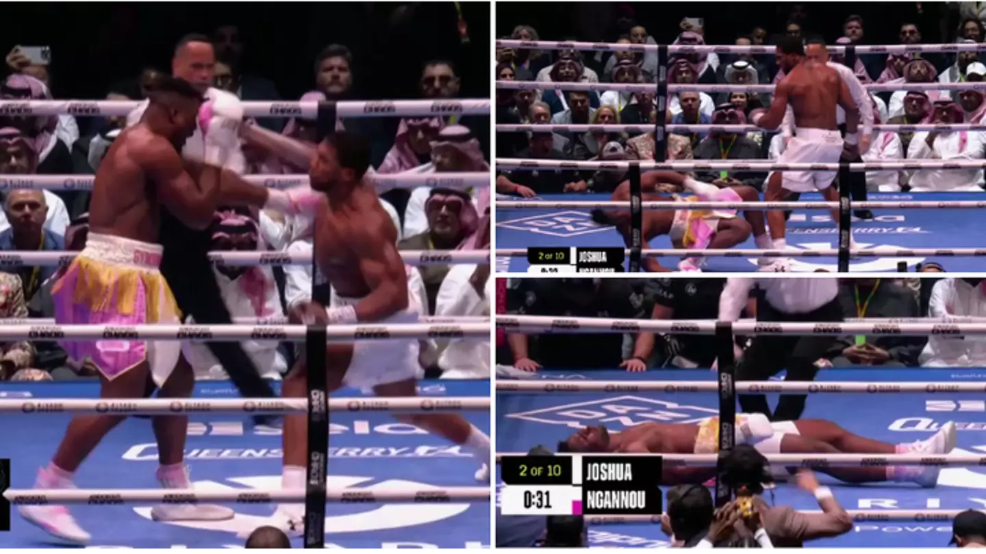 Anthony Joshua produces stunning knockout to beat Francis Ngannou