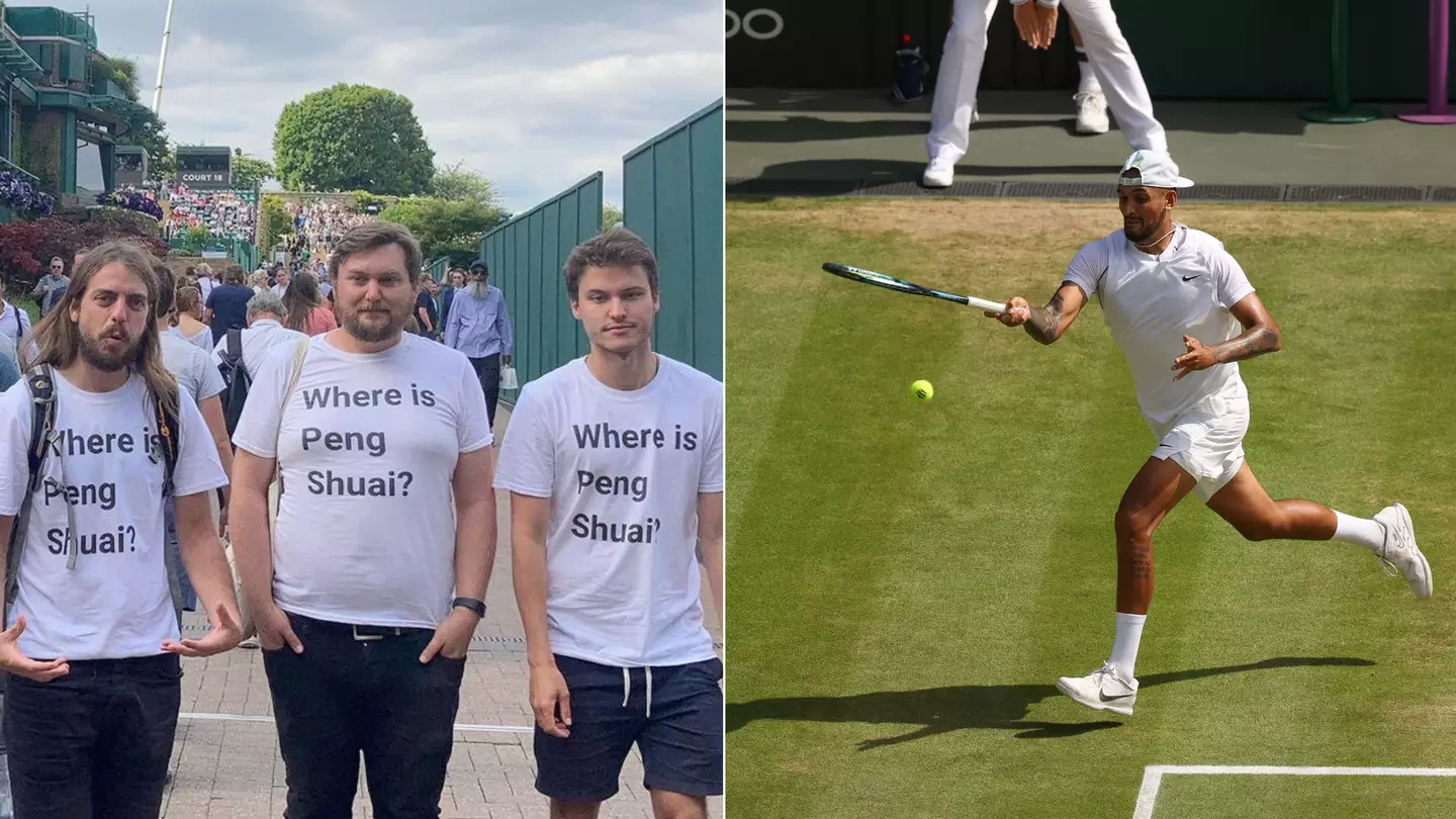 Protester Removed From Wimbledon After Shouting "Where Is Peng Shuai?"