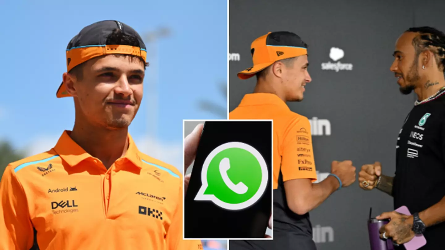 Lando Norris reveals surprise profile picture and what is said in F1 drivers' Whatsapp chat
