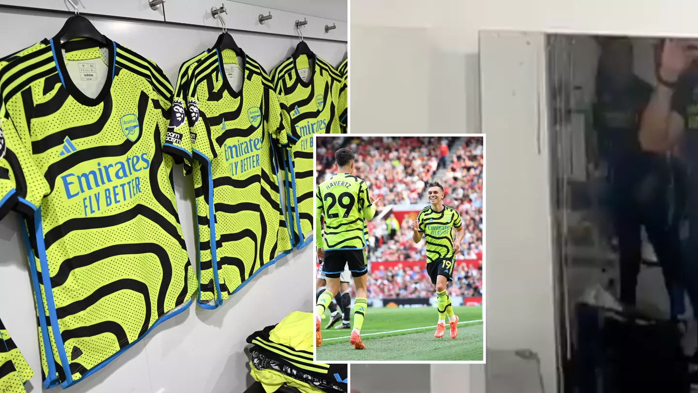 'Embarrassing' footage emerges from Arsenal's away dressing room after Man Utd win