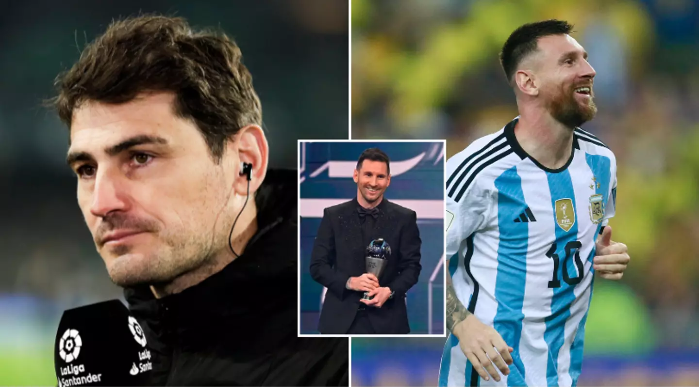 Iker Casillas appears to aim dig at Lionel Messi after he wins The Best FIFA Men's Player award