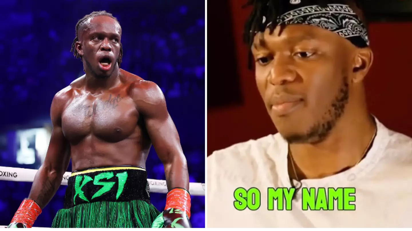 KSI has revealed the origin story behind his name, says people are 'fuming' with him because of it