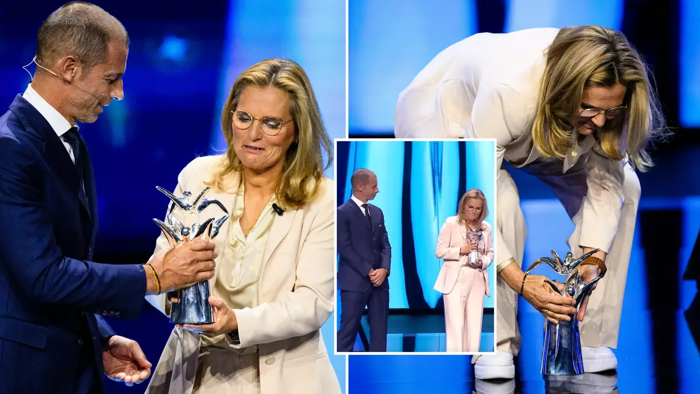 UEFA president Aleksander Ceferin slammed for comments made over Sarina Wiegman's trophy