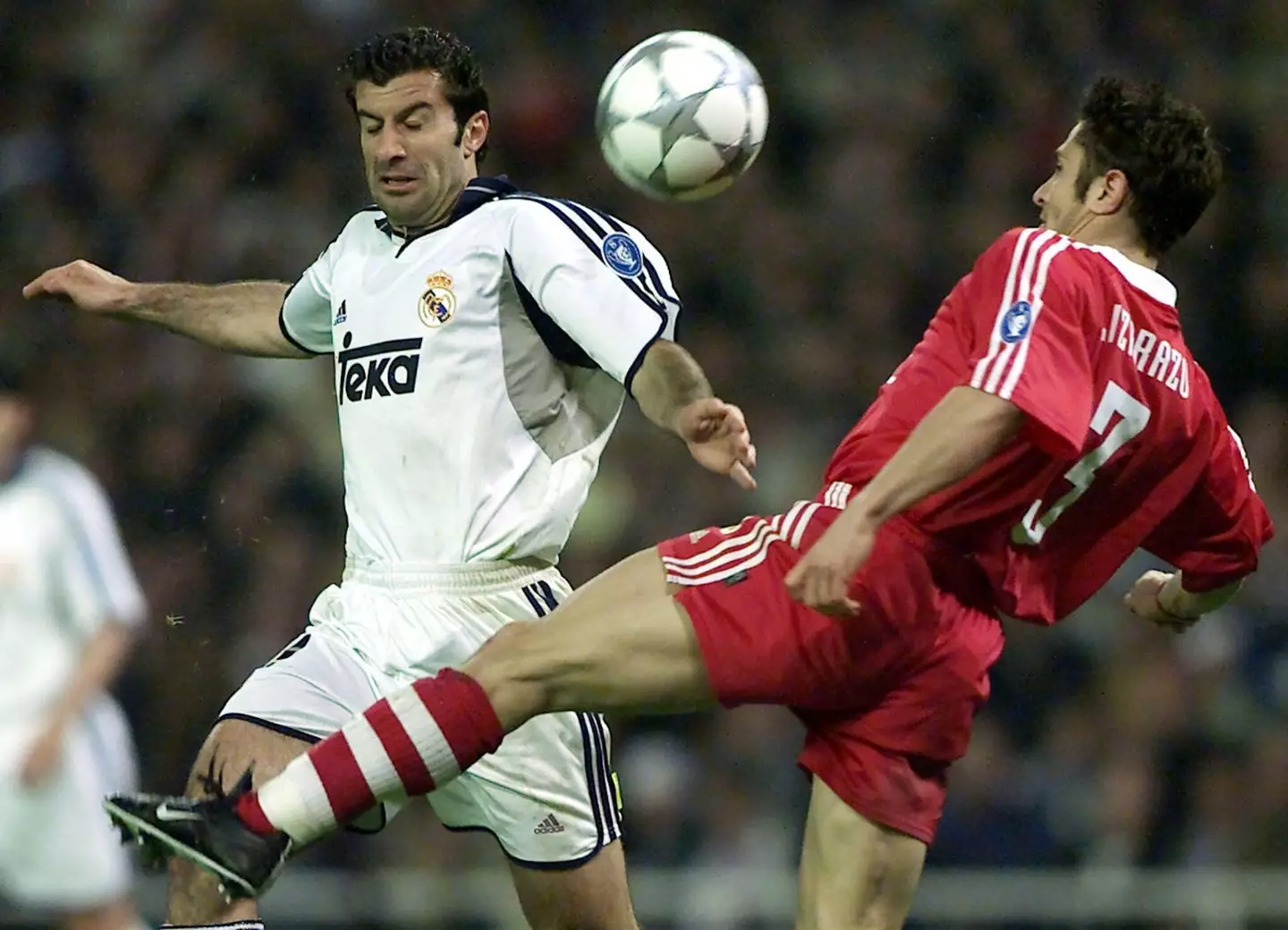 Luis Figo joined Real Madrid from Barcelona, but won everyone over. (Image