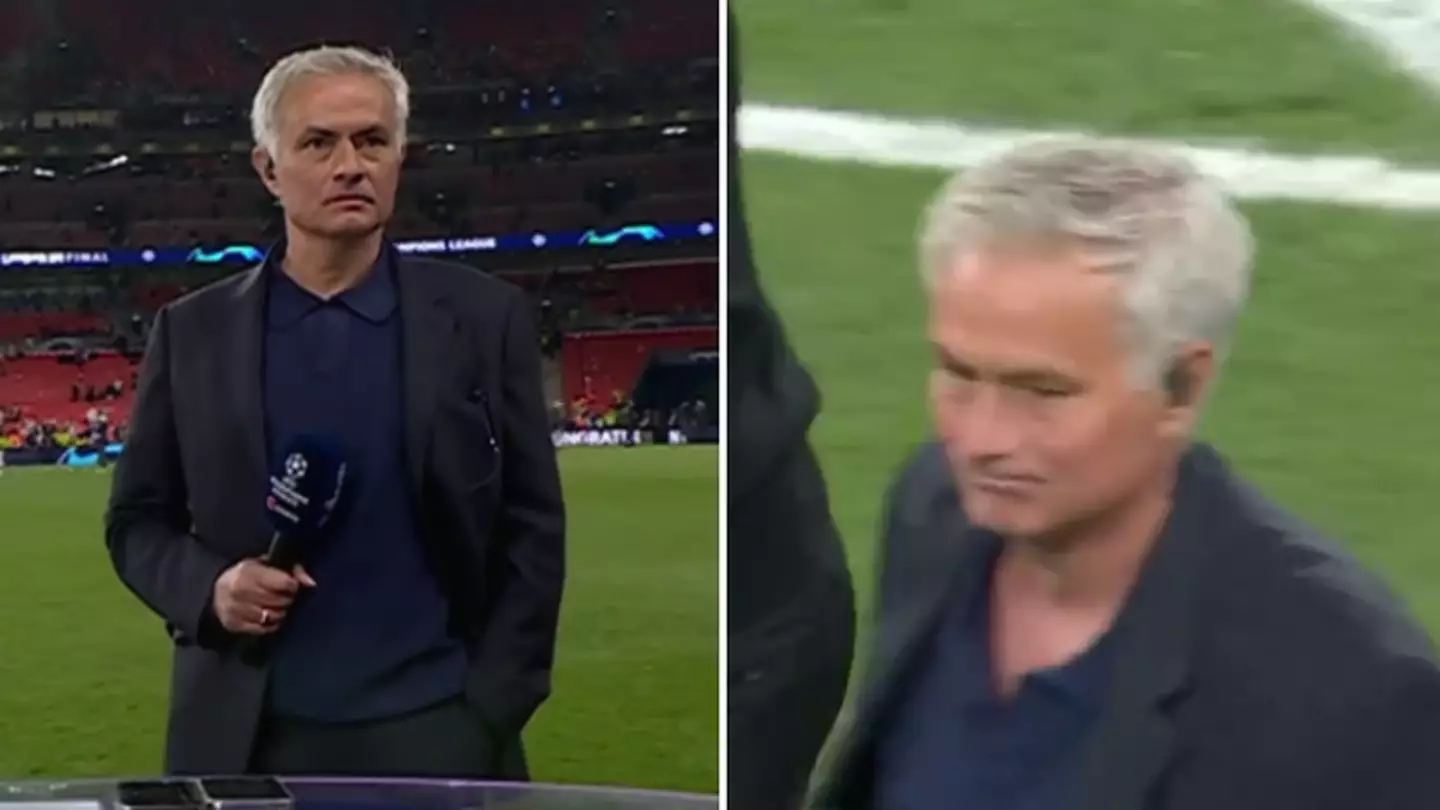 Fans love what Jose Mourinho did immediately after walking off TNT set following Champions League final