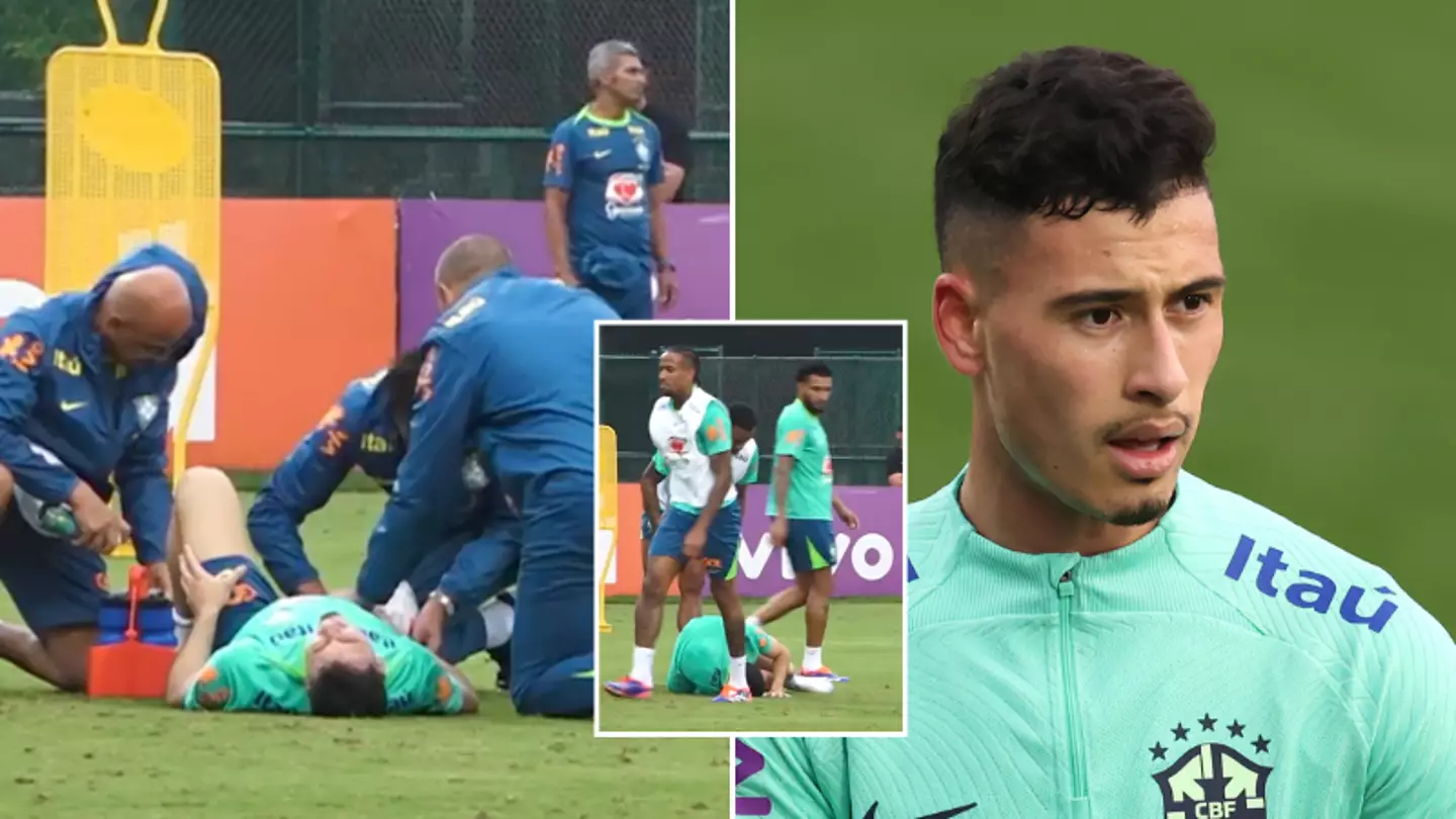 Gabriel Martinelli clattered by Brazil teammate in training and fans think he showed 'no remorse' ahead of Copa America opener