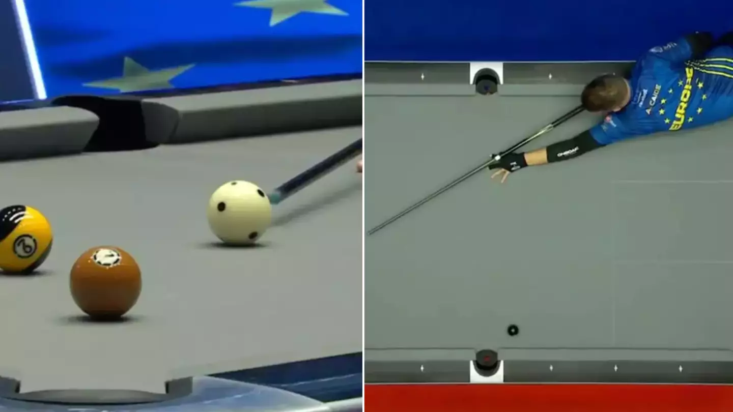 Unlucky pool player hits 'one in 10 million' shot which left him absolutely stunned