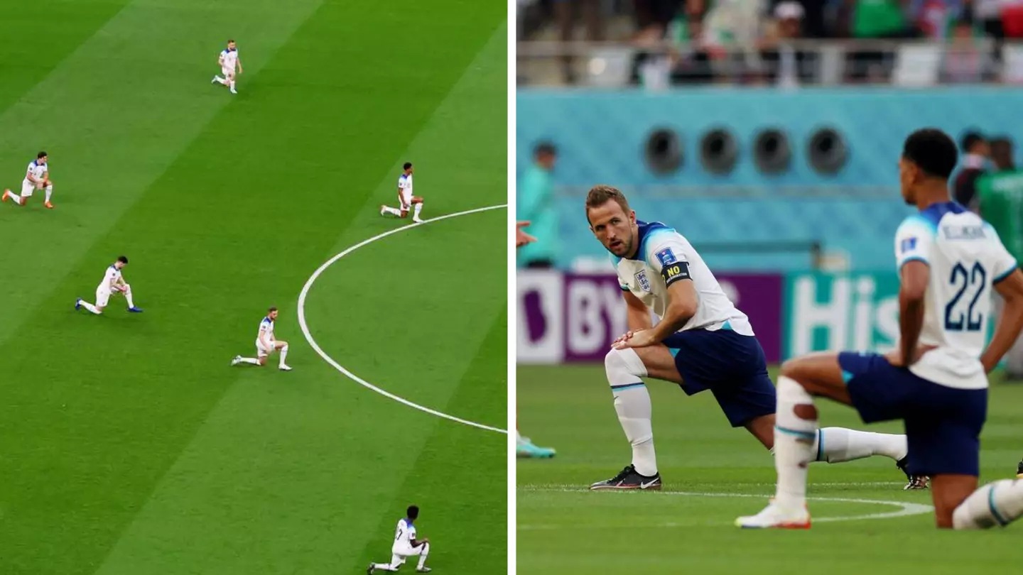 England players forced to improvise 'taking a knee' as FIFA refused to accommodate to them
