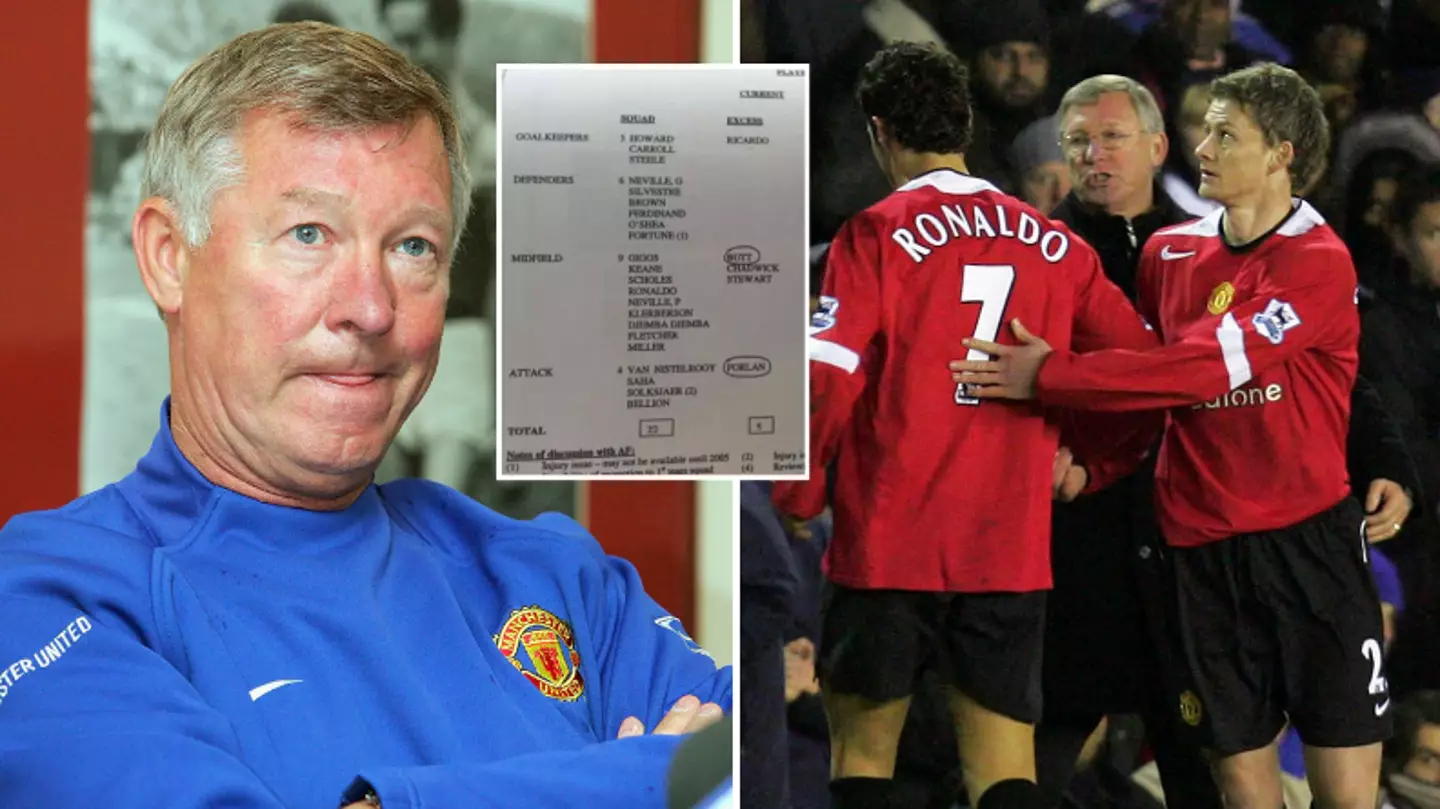 Man Utd transfer list from Sir Alex Ferguson's time in charge was once leaked online